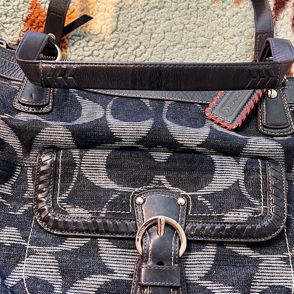 Coach Authentic Signature Denim handbag NWOT - Picture 6 of 16